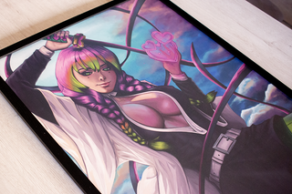 Mitsuri Kanroji poster dibujo kimetsu no yaiba