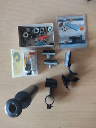 Lote piezas accesorios diversos para bicicletas