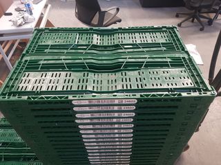 Lote 4 cajas plegables y apilables. Ref CO25