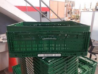 Lote 4 cajas plegables y apilables. Ref CO25