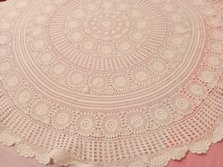 Tovaglia rotonda uncinetto diametro140cm