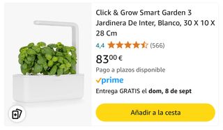 Huerto inteligente de interior de Click&Grow