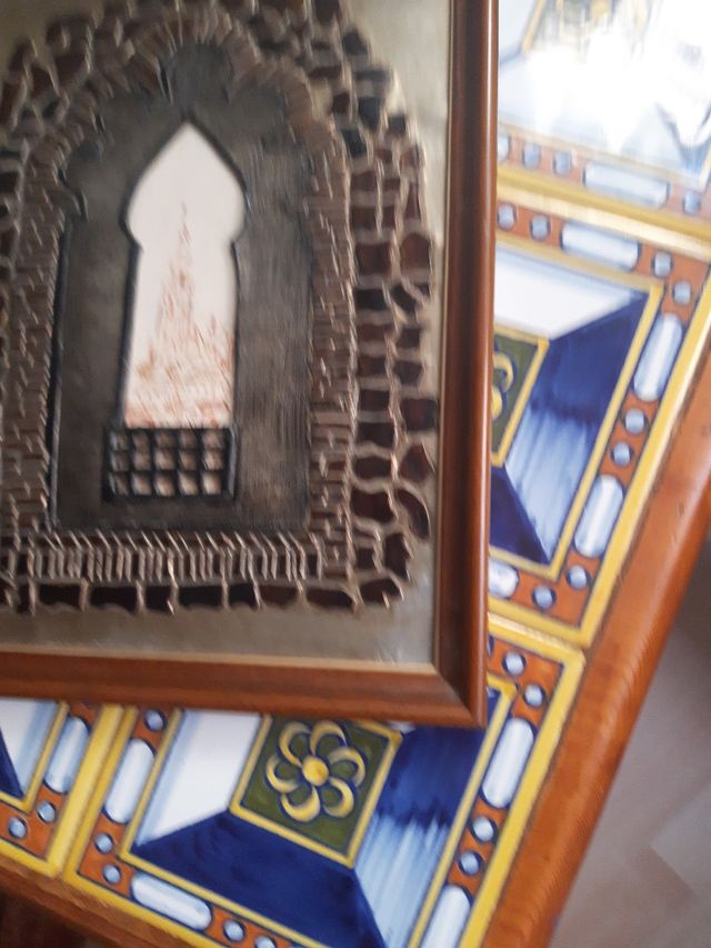 Cuadro estaño repujado 31x24