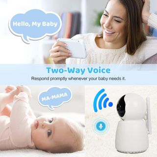 Vigilabebés Pantalla LCD 5", 1080P A ESTRENAR