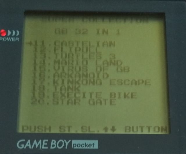 Juego Super Collection GB 32 in 1