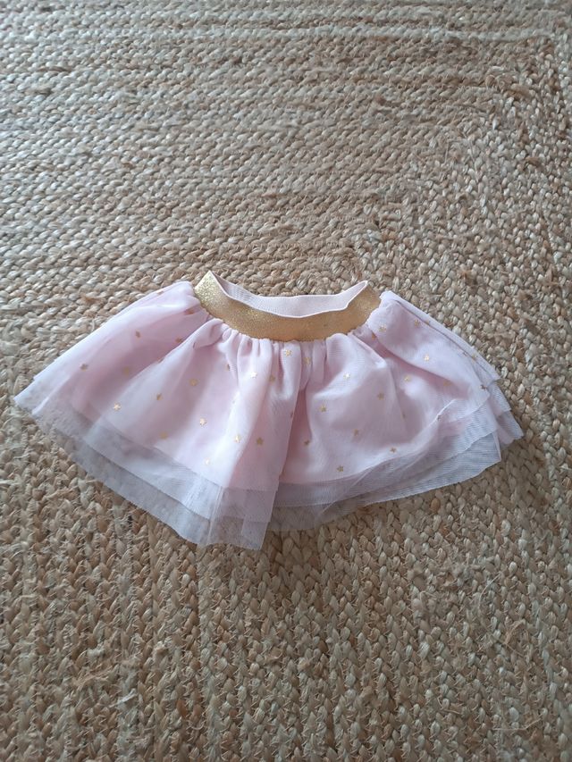 Faldita de bebé niña princesa 3 meses