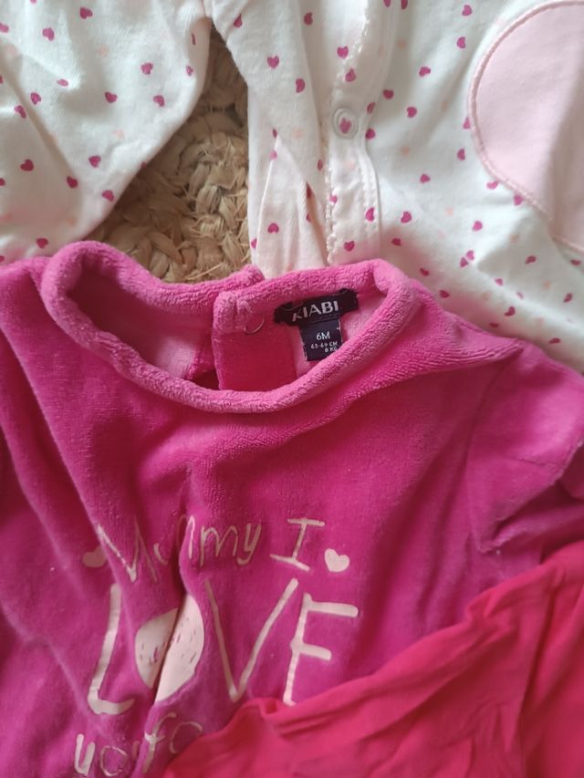Lote de 6 pijamitas de 6 a 9 o 12 meses