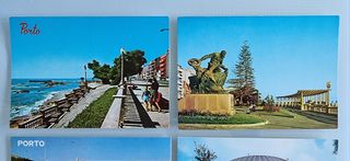 4 Postais PORTO - Foz do Douro - Afurada - Antigos