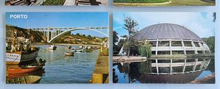 4 Postais PORTO - Foz do Douro - Afurada - Antigos