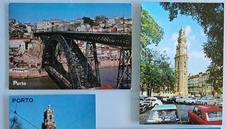 4 Postais - Porto - Clérigos- Antigos