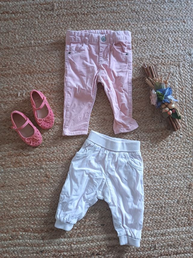 💞💞Lote de 2 pantaloncitos y un par de zapatitos