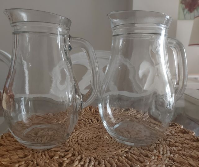 Set di due barattoli da bistrot con manico chiuso