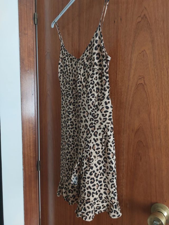 Vestido estampado leopardo H&M de segunda mano por EUR en