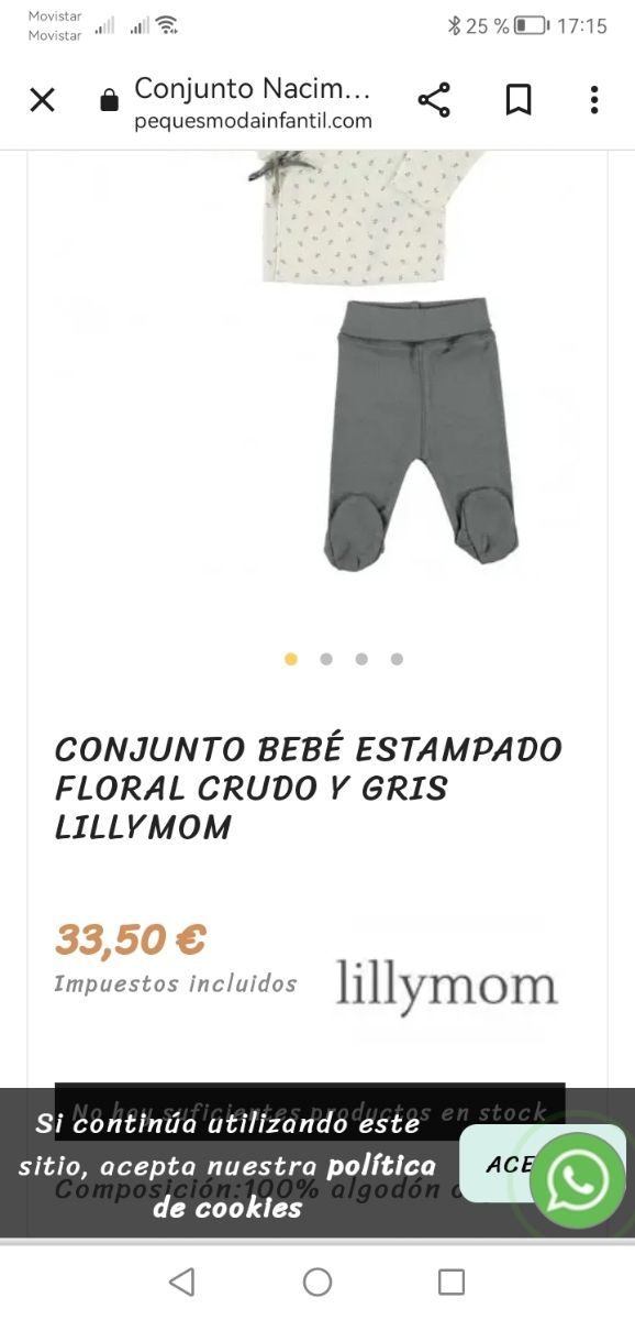 Conjunto bebé recién nacido Lilly mom