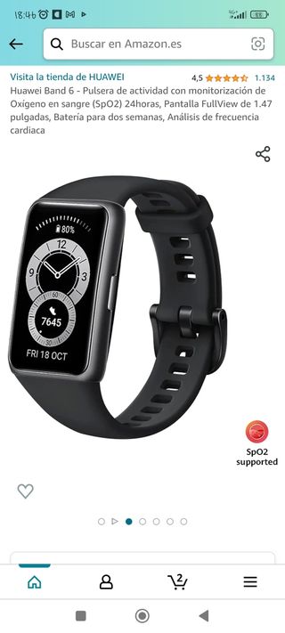 Smartwatch Huawei band 6