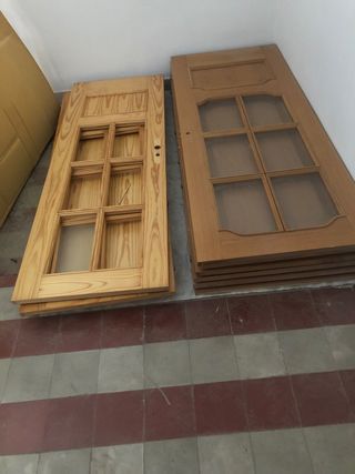 puertas en pino y haya ( precio negociable )
