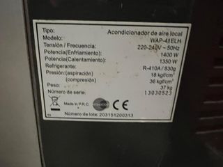 Aire acondicionado portátil