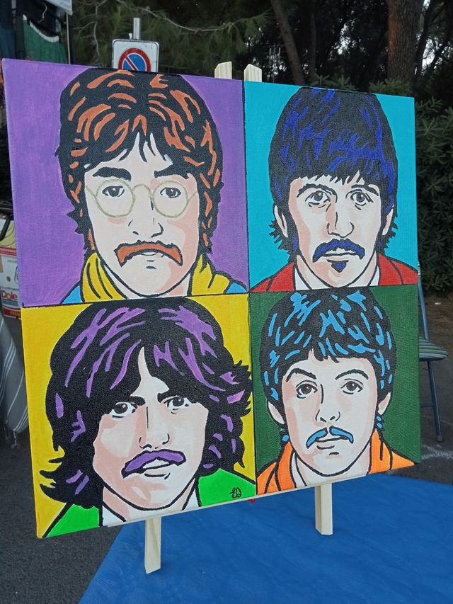 Canvas Popart Portrait - Beatles