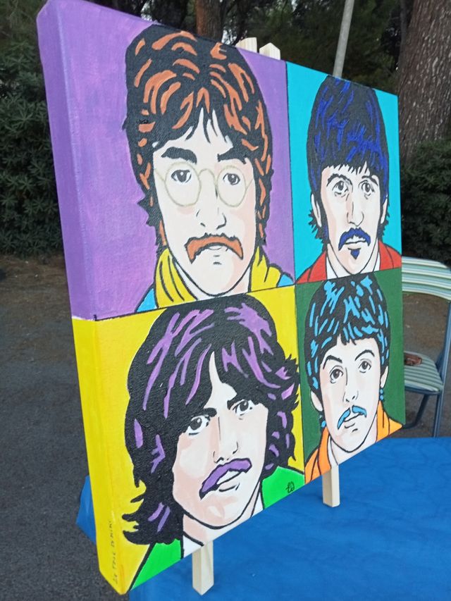 Canvas Popart Portrait - Beatles