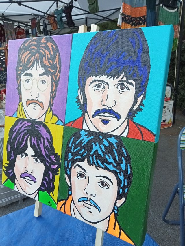 Canvas Popart Portrait - Beatles