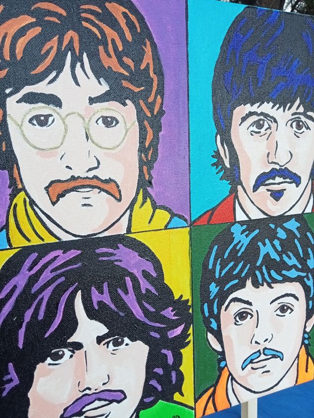 Canvas Popart Portrait - Beatles