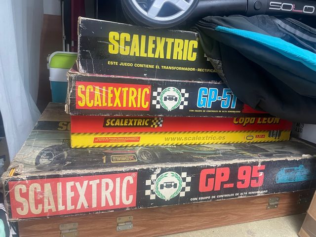 Lote 4 scalextric y coches