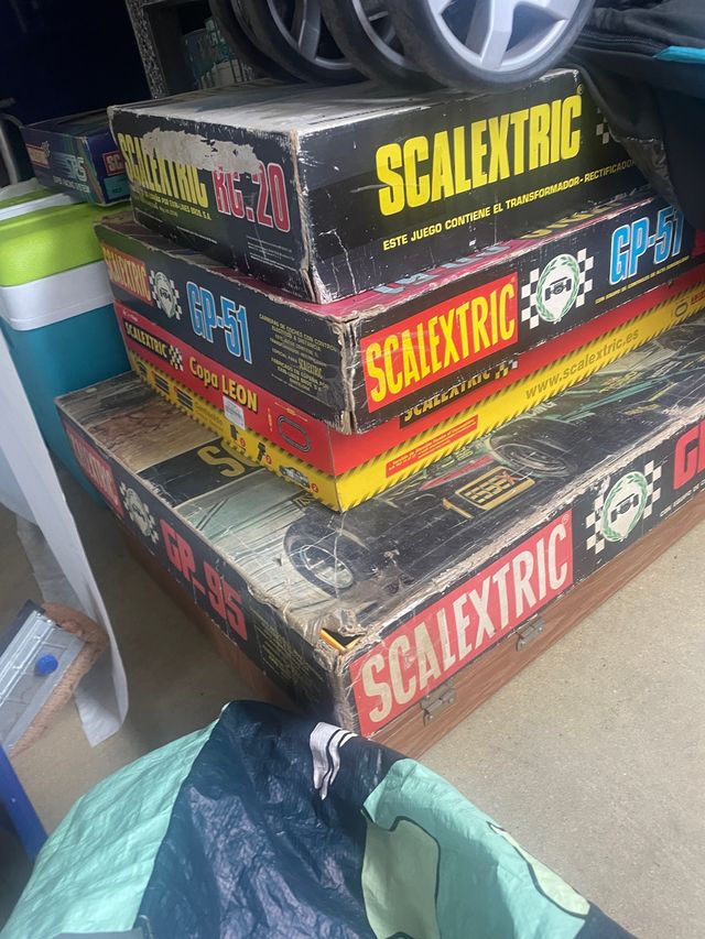 Lote 4 scalextric y coches