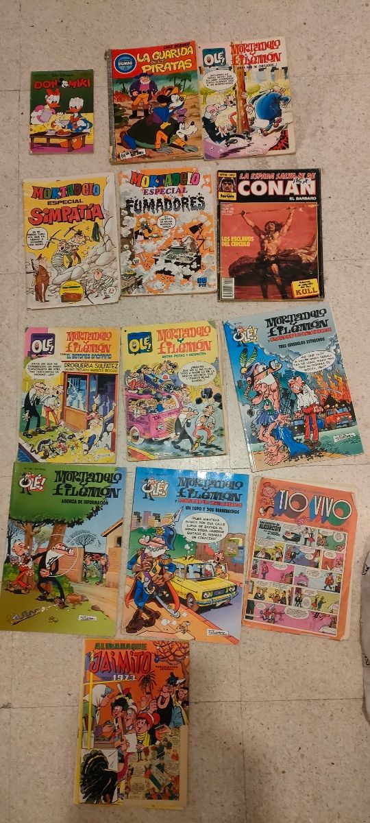 Lote de TBOs y Cómics antiguos