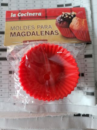 Molde magdalenas/pinzas cerrar bolsas