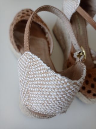 Sandalias cuña de esparto