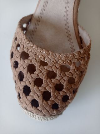 Sandalias cuña de esparto