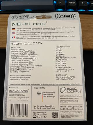 Noiseblocker NB-eLoop Ventilador B12-PS 120mm PWM