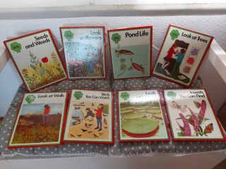 Lote 8 libros nfantiles naturaleza en ingles