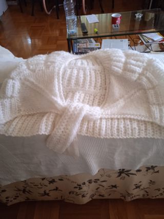 mañanita torera blanca lana 