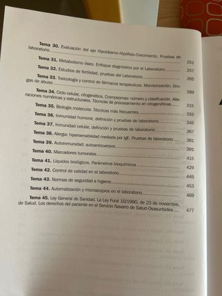 Temario oposiciones Navarro tecnico laboratorio