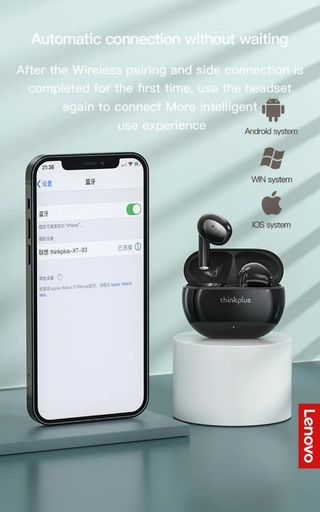 AURICULARES BT5.2 LENOVO THINKPLUS BLACK