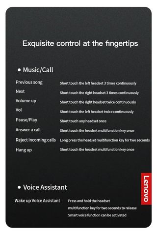 AURICULARES BT5.2 LENOVO THINKPLUS BLACK