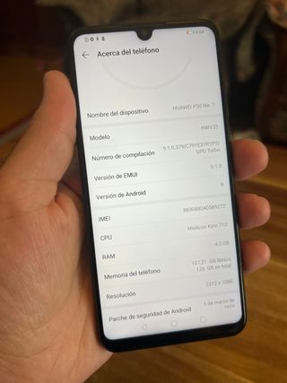 Huawei p30 lite 128GB nuevo