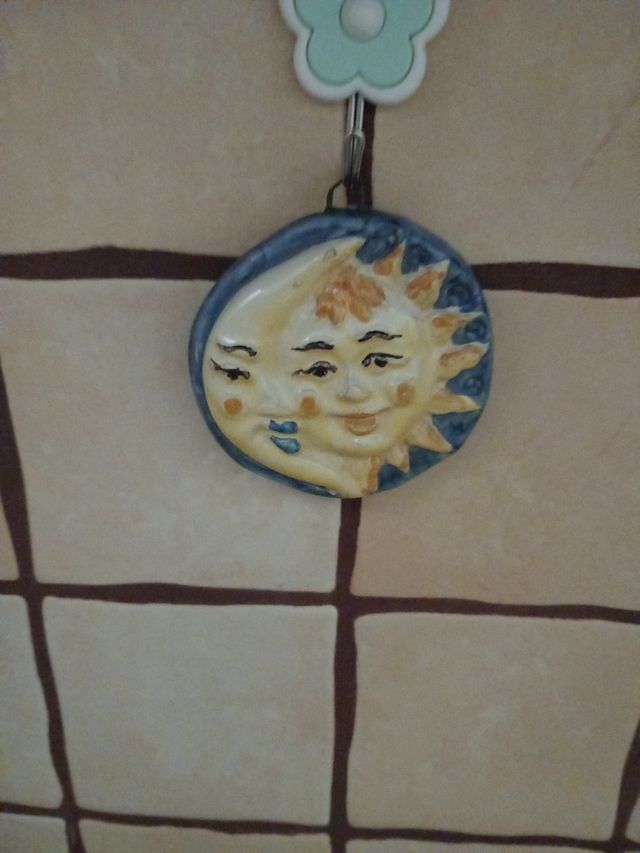 ceramica Caltagirone sole e luna