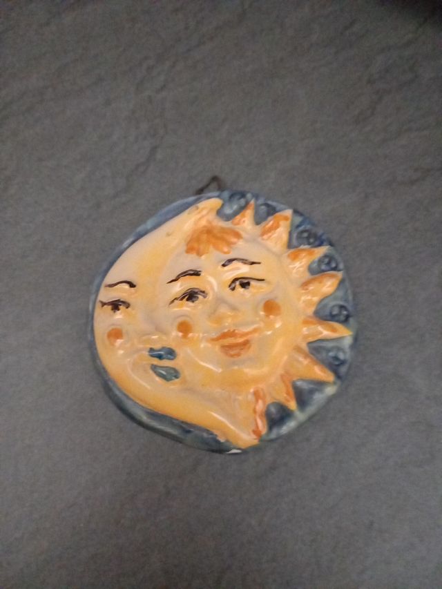 ceramica Caltagirone sole e luna
