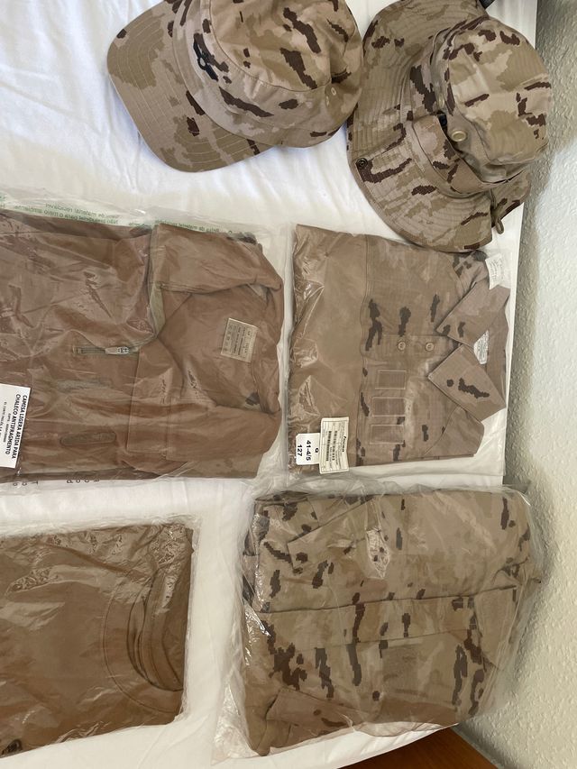 uniformes ejército del aire sin abrir ni usar