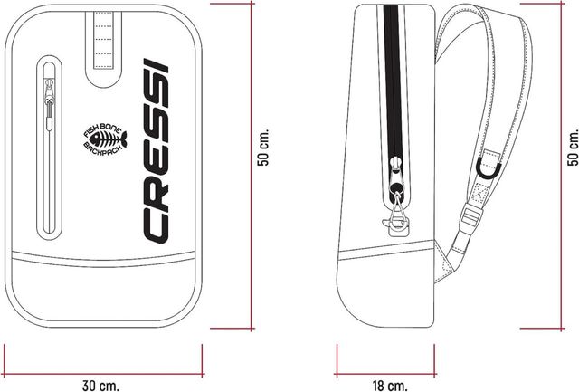 Cressi Mochila impermeable PRECINTADA