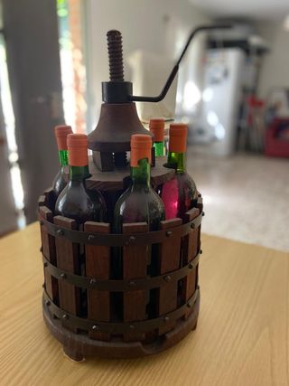 Prensa de vino decoracion