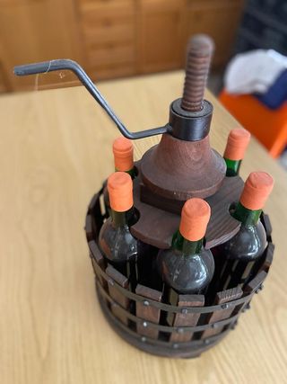 Prensa de vino decoracion