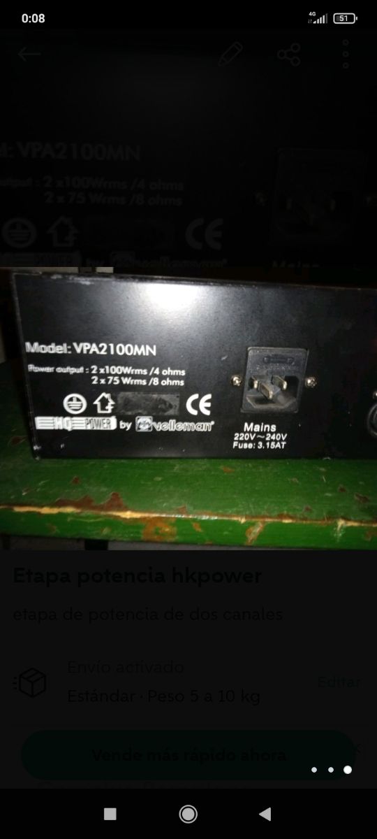 Amplificador & altavoces