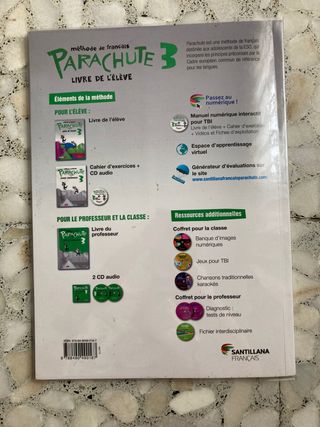 Libro Parachute 3 Francés Santillana