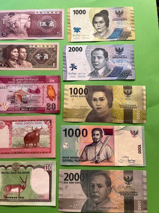 Billetes Asía - monedas € billetes del mundo UNC