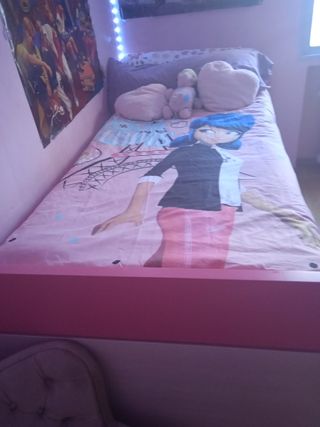 Cama nido en color rosa