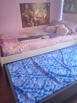 Cama nido en color rosa