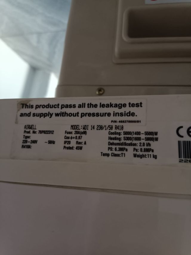 Aíre acondicionado Airwell inverter